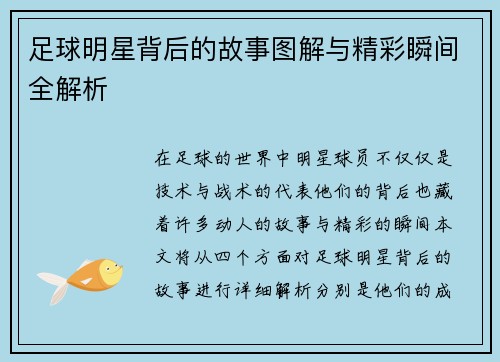 足球明星背后的故事图解与精彩瞬间全解析
